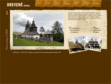 Tablet Screenshot of drevenechramy.sk